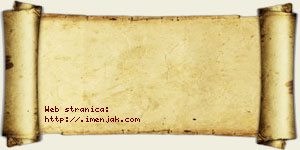 Janko Adamac vizit kartica